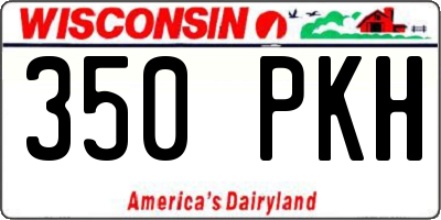 WI license plate 350PKH