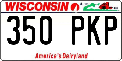 WI license plate 350PKP