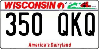 WI license plate 350QKQ