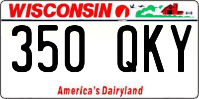 WI license plate 350QKY