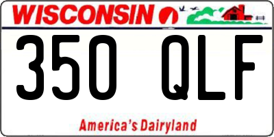 WI license plate 350QLF