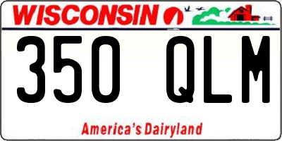 WI license plate 350QLM