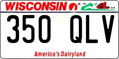 WI license plate 350QLV