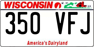 WI license plate 350VFJ