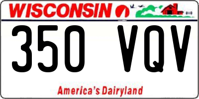 WI license plate 350VQV
