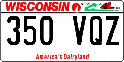 WI license plate 350VQZ