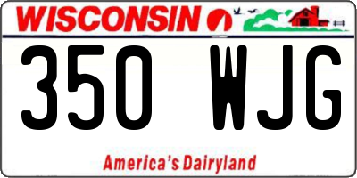 WI license plate 350WJG