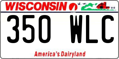WI license plate 350WLC