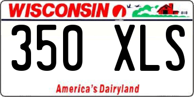 WI license plate 350XLS