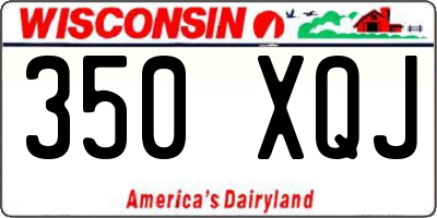 WI license plate 350XQJ