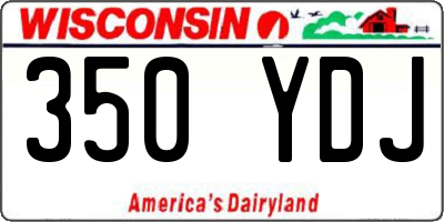 WI license plate 350YDJ