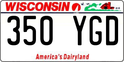 WI license plate 350YGD