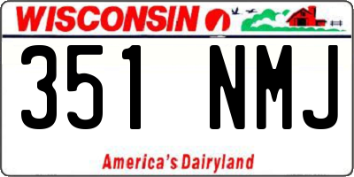 WI license plate 351NMJ