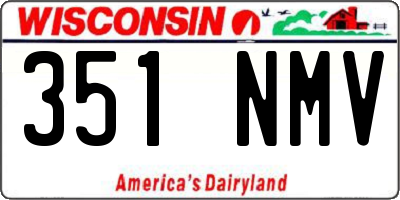WI license plate 351NMV