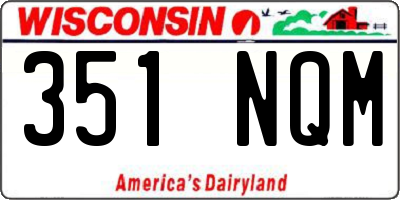 WI license plate 351NQM