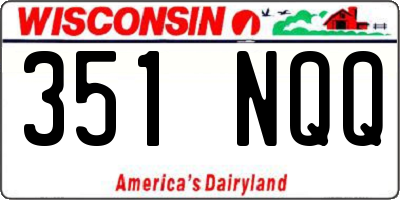 WI license plate 351NQQ