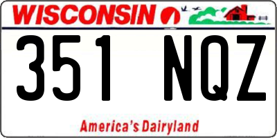 WI license plate 351NQZ