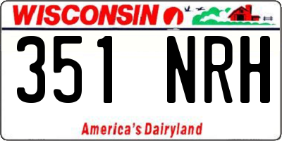 WI license plate 351NRH