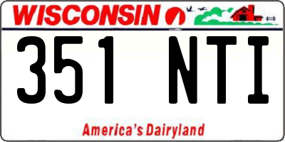 WI license plate 351NTI