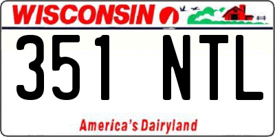 WI license plate 351NTL