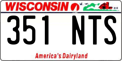 WI license plate 351NTS