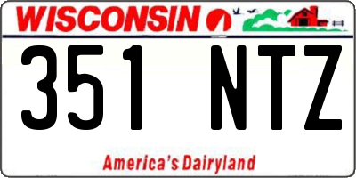 WI license plate 351NTZ