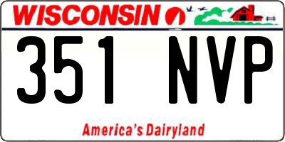 WI license plate 351NVP