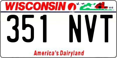 WI license plate 351NVT