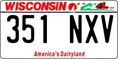 WI license plate 351NXV
