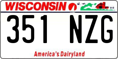 WI license plate 351NZG