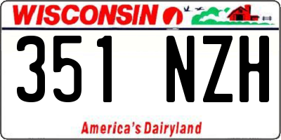 WI license plate 351NZH