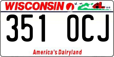WI license plate 351OCJ