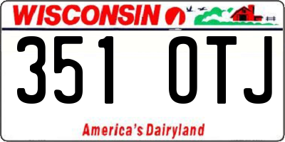 WI license plate 351OTJ