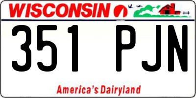 WI license plate 351PJN