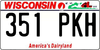 WI license plate 351PKH