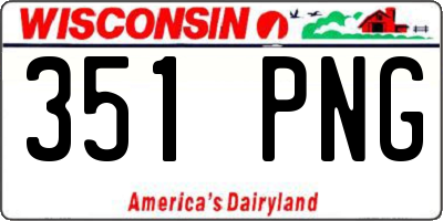 WI license plate 351PNG