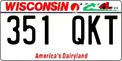 WI license plate 351QKT
