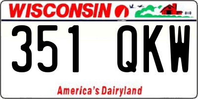 WI license plate 351QKW