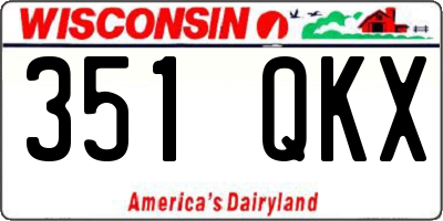 WI license plate 351QKX