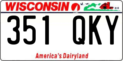 WI license plate 351QKY