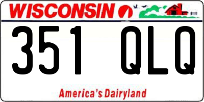 WI license plate 351QLQ