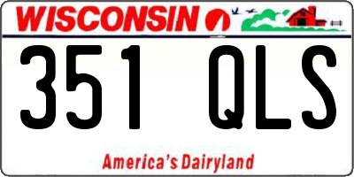 WI license plate 351QLS