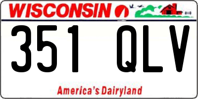 WI license plate 351QLV