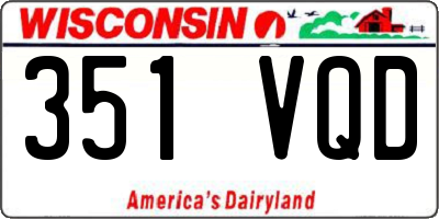 WI license plate 351VQD