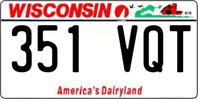 WI license plate 351VQT