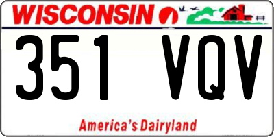 WI license plate 351VQV