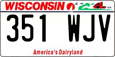WI license plate 351WJV
