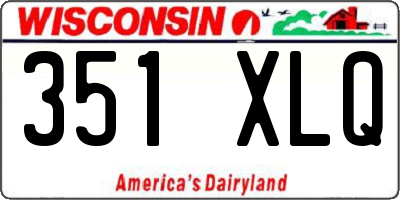WI license plate 351XLQ