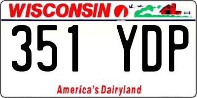 WI license plate 351YDP