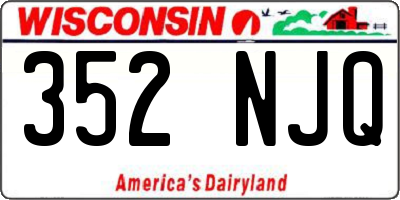 WI license plate 352NJQ